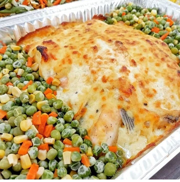 Cheesy Baked Salmon